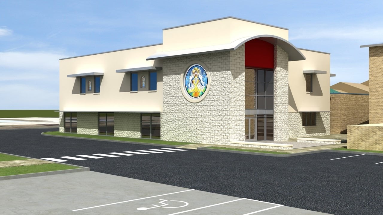 Saint Andrew Catholic Church - Star of the Sea Youth Building - fort